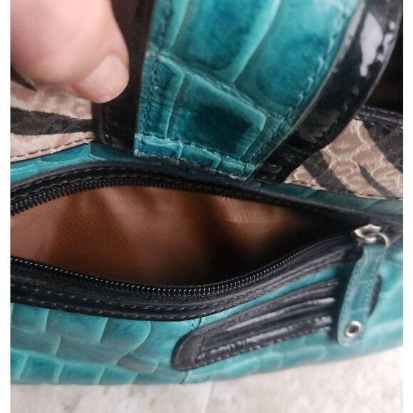 MC crocodile texture and animal print shoulder bag, purse - Picture 6 of 12